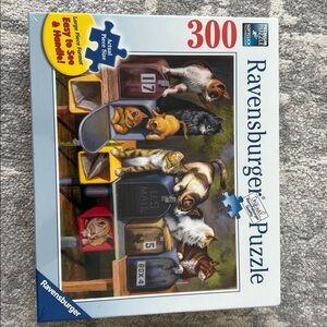 Brand new/sealed! Ravensburger Colorful Cat Mailbox Puzzle 300 Pieces